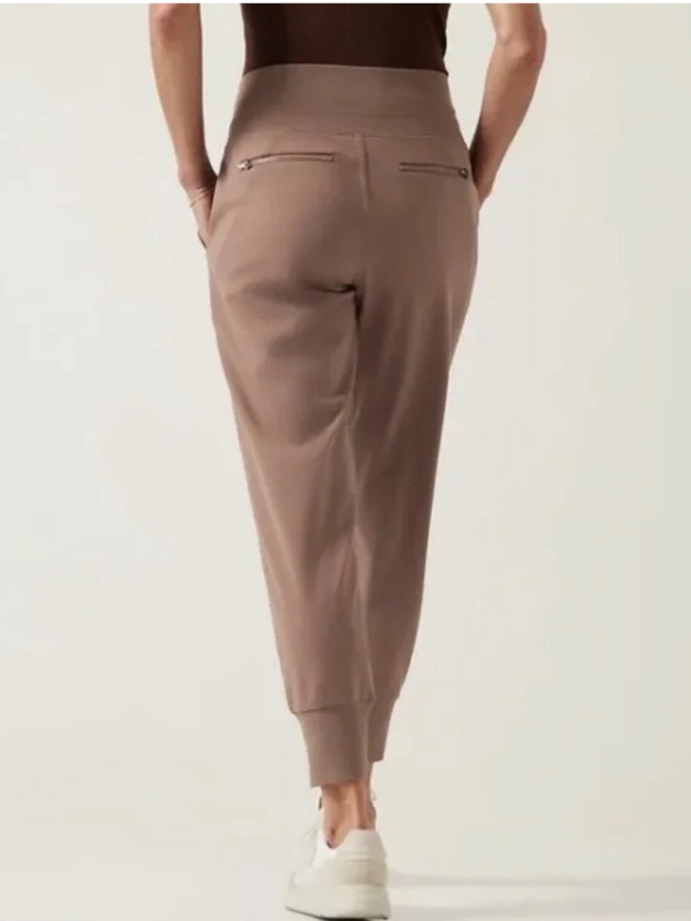 Athleta Venice Jogger Slim High-Waist Joggers in Mauve Taupe - Picture 2 of 12